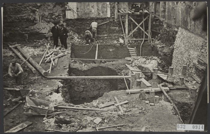 Fundamenten van de oude Schiedamse poort