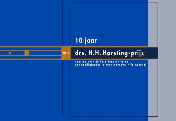 Drs. H.H. Horsting-prijs 2017 voor Richard Jongste en Alia Azzouzi
