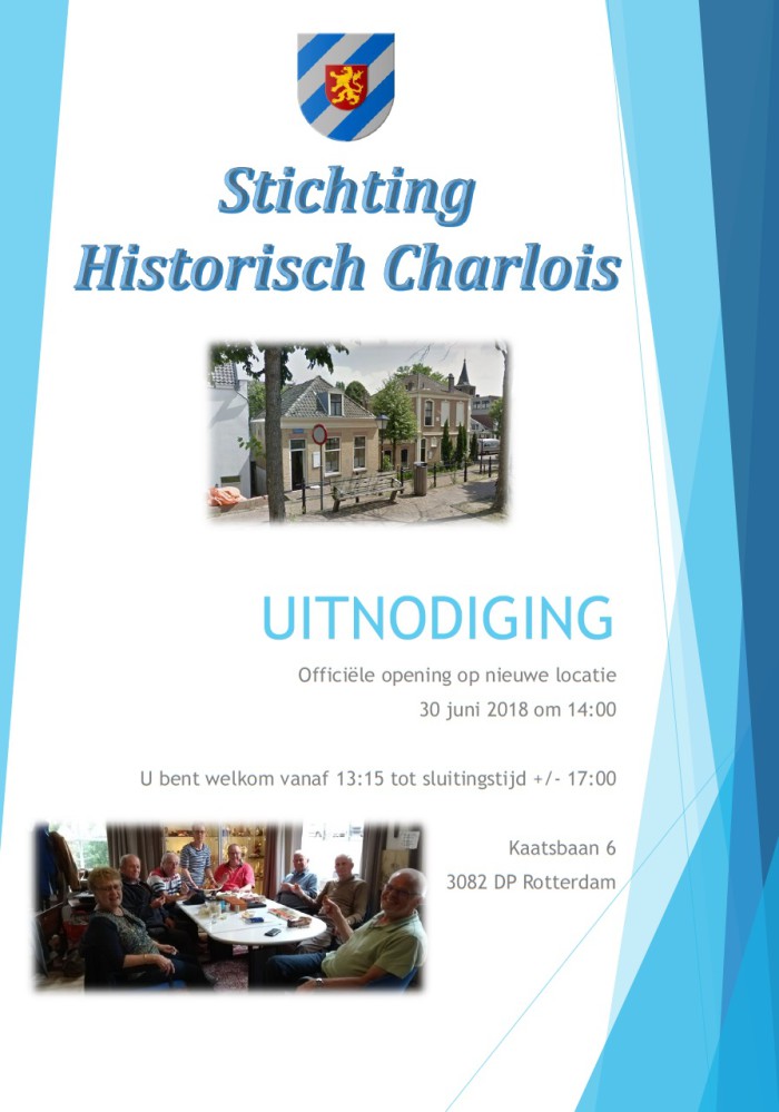 Opening nieuwe locatie Stichting Historisch Charlois, 30 juni