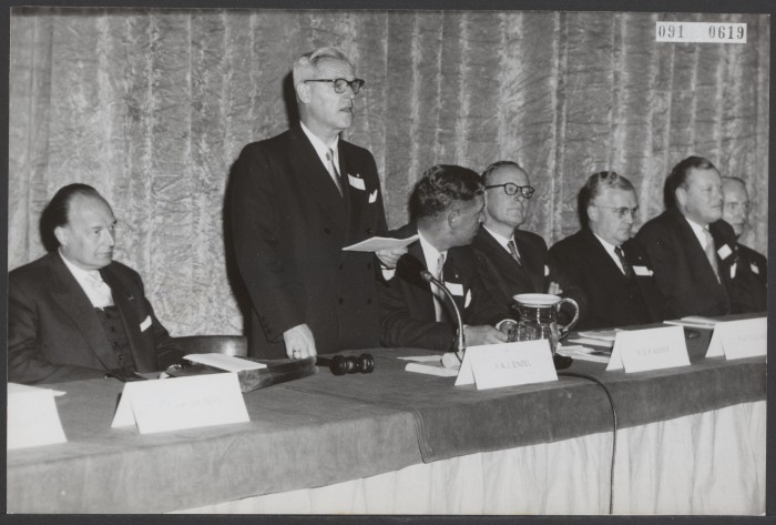 Herbert Behrens / Anefo: ALV van het Verbond van Nederlandse Werkgevers, oktober 1957 #CC0